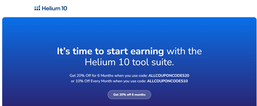 Helium 10 Landing pages